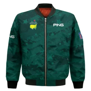 Dark Green Stars Pattern Grunge Background Masters Tournament Ping Vneck Polo Shirt Style Classic Polo Shirt For Men