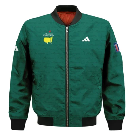 Golf Pattern Cup White Mix Green Masters Tournament Adidas Bomber Jacket Style Classic Bomber Jacket