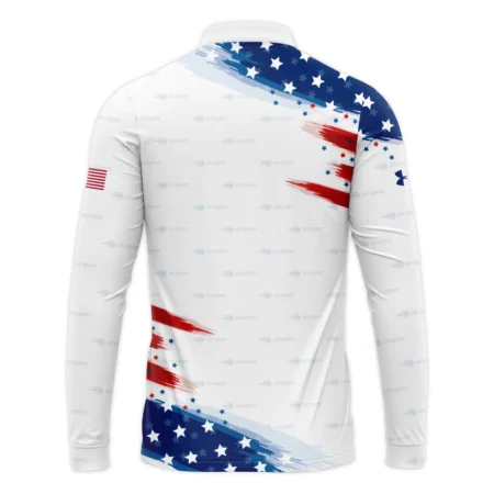 Tennis Love Sport Mix Color US Open Tennis Champions Under Armour Mandarin collar Quater-Zip Long Sleeve