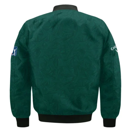 Stars Dark Green Abstract Sport Masters Tournament Callaway Bomber Jacket Style Classic Bomber Jacket