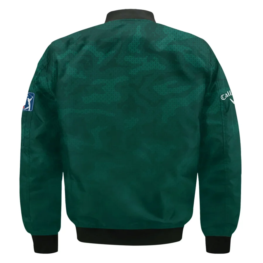 Masters Tournament Callaway Camo Sport Green Abstract Bomber Jacket Style Classic Bomber Jacket