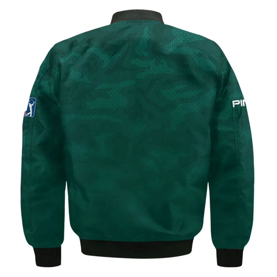 Masters Tournament Ping Camo Sport Green Abstract Bomber Jacket Style Classic Bomber Jacket