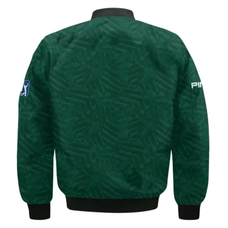 Ping Masters Tournament Green Stratches Seamless Pattern Bomber Jacket Style Classic Bomber Jacket