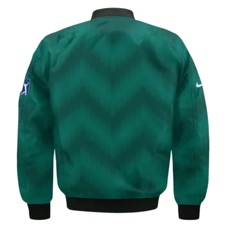 Golf Sport Green Gradient Stripes Pattern Nike Masters Tournament Bomber Jacket Style Classic Bomber Jacket