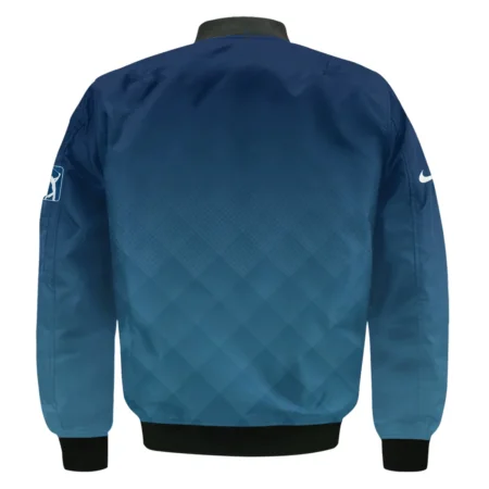 2024 PGA Championship Valhalla Nike Blue Gradient Abstract Stripes  Bomber Jacket Style Classic Bomber Jacket