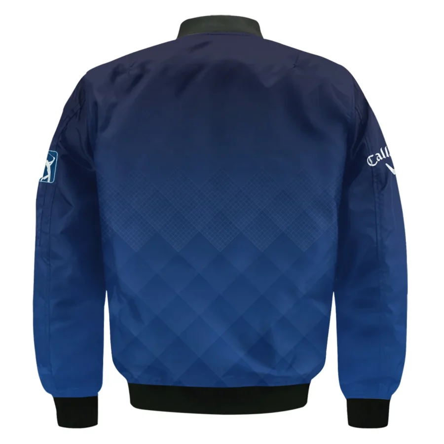 124th U.S. Open Pinehurst Callaway Dark Blue Gradient Stripes Pattern Bomber Jacket Style Classic Bomber Jacket