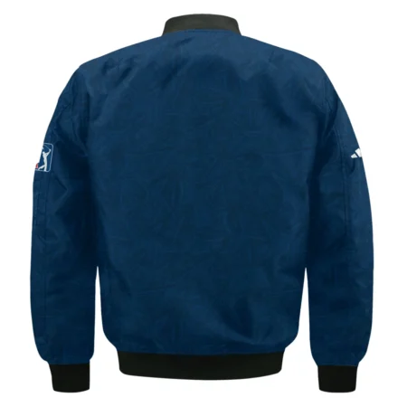 Adidas 124th U.S. Open Pinehurst Stars Gradient Pattern Dark Blue Bomber Jacket Style Classic Bomber Jacket