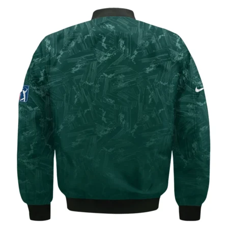 Dark Green Background Masters Tournament Nike Bomber Jacket Style Classic Bomber Jacket