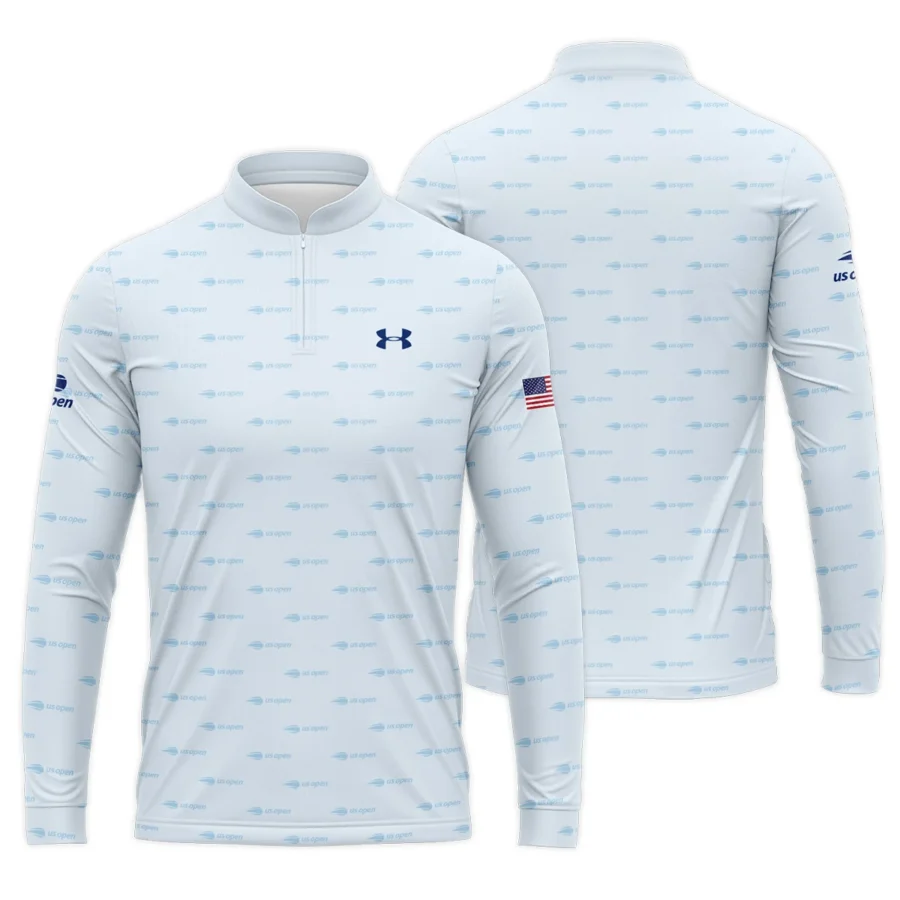 Tennis Love Sport Mix Color US Open Tennis Champions Under Armour Mandarin collar Quater-Zip Long Sleeve