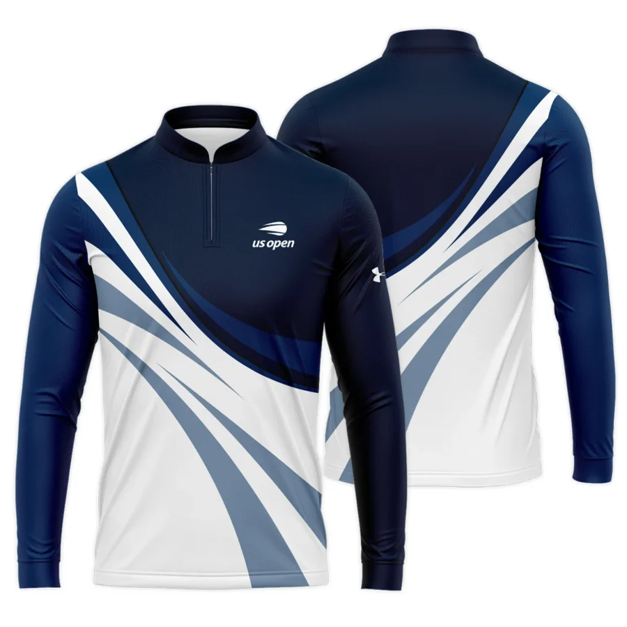 Tennis Love Sport Mix Color US Open Tennis Champions Under Armour Mandarin collar Quater-Zip Long Sleeve