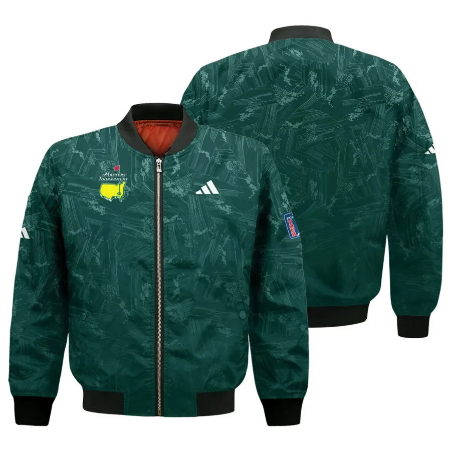 Dark Green Background Masters Tournament Adidas Bomber Jacket Style Classic Bomber Jacket