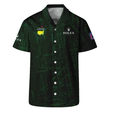 Masters Tournament Rolex Golf Pattern Halftone Green Quarter-Zip Jacket Style Classic Quarter-Zip Jacket