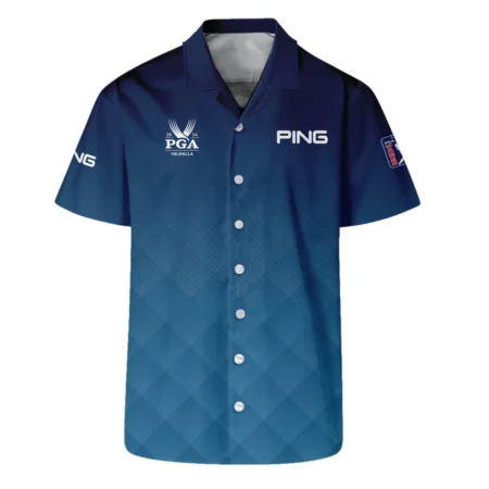 2024 PGA Championship Valhalla Ping Blue Gradient Abstract Stripes  Polo Shirt Style Classic Polo Shirt For Men