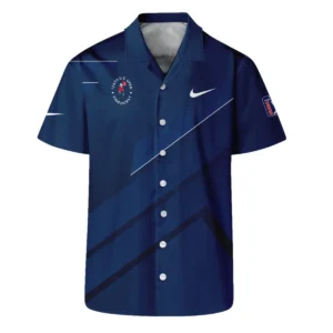 Nike 124th U.S. Open Pinehurst Blue Gradient With White Straight Line Bomber Jacket Style Classic Bomber Jacket