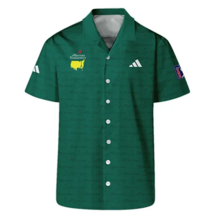 Golf Pattern Cup White Mix Green Masters Tournament Adidas Zipper Polo Shirt Style Classic Zipper Polo Shirt For Men