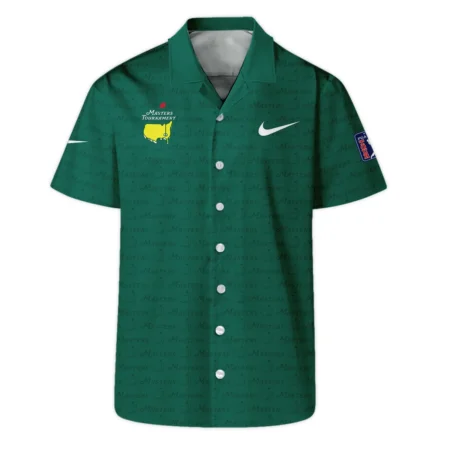 Golf Pattern Cup White Mix Green Masters Tournament Nike Zipper Polo Shirt Style Classic Zipper Polo Shirt For Men