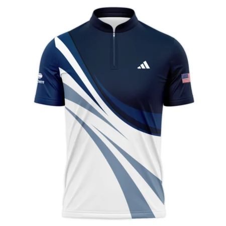 Tennis Love Sport Mix Color US Open Tennis Champions Adidas Zipper Polo Shirt Style Classic Zipper Polo Shirt For Men