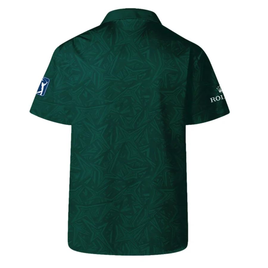 Stars Dark Green Abstract Sport Masters Tournament Rolex Hawaiian Shirt Style Classic Oversized Hawaiian Shirt