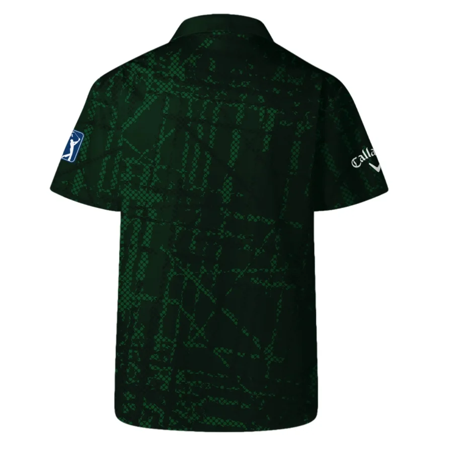 Masters Tournament Callaway Golf Pattern Halftone Green Hawaiian Shirt Style Classic Oversized Hawaiian Shirt