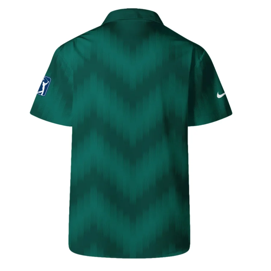 Golf Sport Green Gradient Stripes Pattern Nike Masters Tournament Hawaiian Shirt Style Classic Oversized Hawaiian Shirt