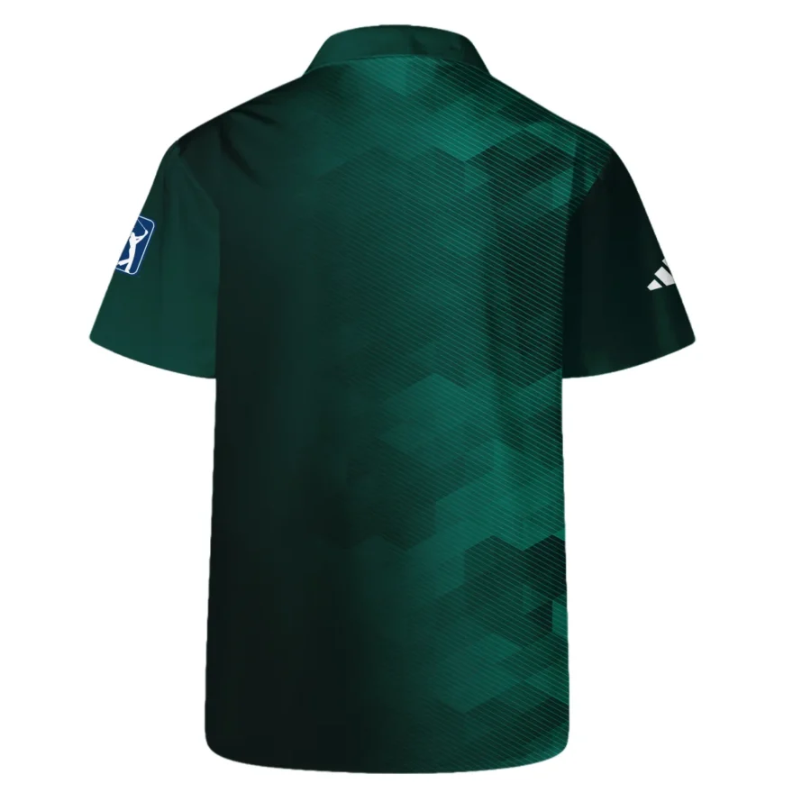 Adidas Golf Sport Dark Green Gradient Abstract Background Masters Tournament Hawaiian Shirt Style Classic Oversized Hawaiian Shirt