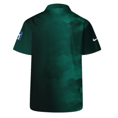 Nike Golf Sport Dark Green Gradient Abstract Background Masters Tournament Hawaiian Shirt Style Classic Oversized Hawaiian Shirt