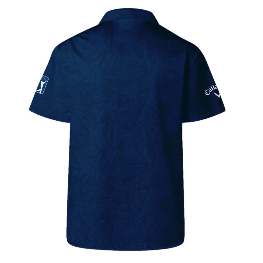 Callaway 124th U.S. Open Pinehurst Stars Gradient Pattern Dark Blue Hawaiian Shirt Style Classic Oversized Hawaiian Shirt