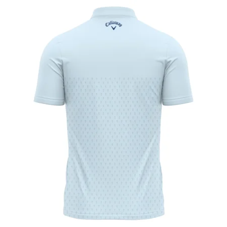 PGA Trophy Pattern Light Blue 2024 PGA Championship Valhalla Callaway Polo Shirt Mandarin Collar Polo Shirt