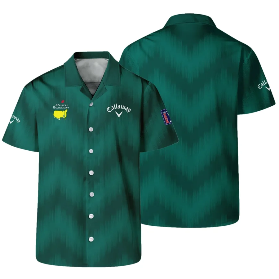 Golf Sport Green Gradient Stripes Pattern Callaway Masters Tournament Hawaiian Shirt Style Classic Oversized Hawaiian Shirt