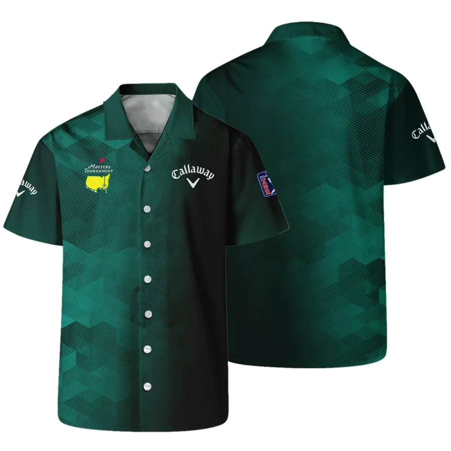 Callaway Golf Sport Dark Green Gradient Abstract Background Masters Tournament Hawaiian Shirt Style Classic Oversized Hawaiian Shirt