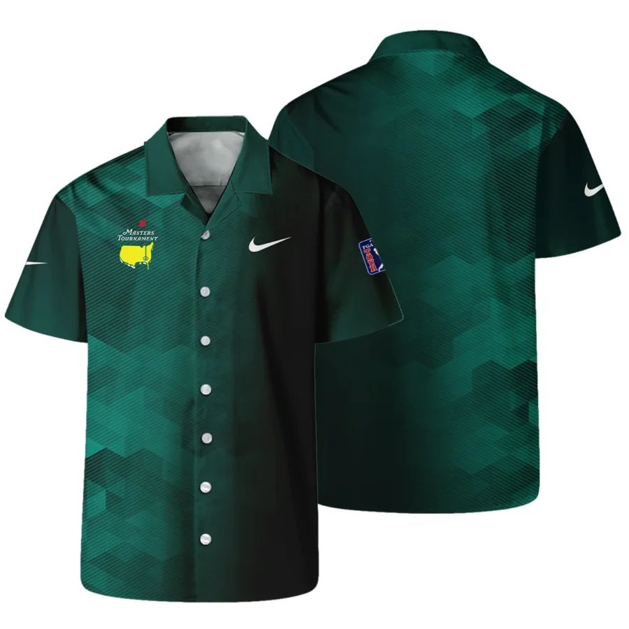 Nike Golf Sport Dark Green Gradient Abstract Background Masters Tournament Hawaiian Shirt Style Classic Oversized Hawaiian Shirt