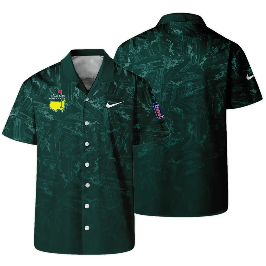 Dark Green Background Masters Tournament Nike Hawaiian Shirt Style Classic Oversized Hawaiian Shirt