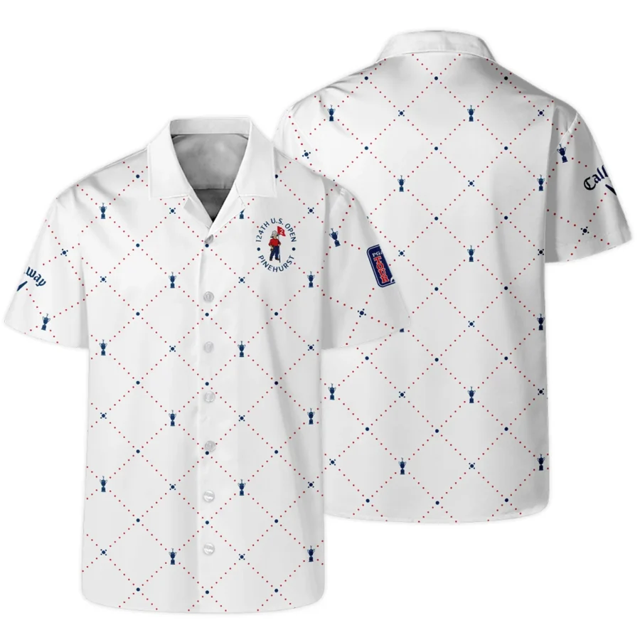 Argyle Pattern With Cup 124th U.S. Open Pinehurst Callaway Hawaiian Shirt Style Classic Oversized Hawaiian Shirt