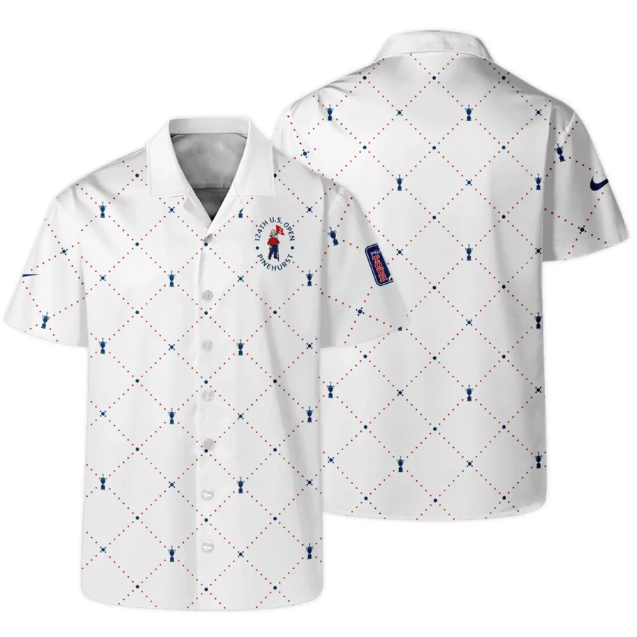 Argyle Pattern With Cup 124th U.S. Open Pinehurst Nike Hawaiian Shirt Style Classic Oversized Hawaiian Shirt