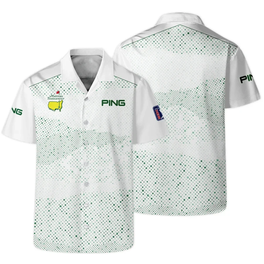 Golf Stye Classic White Mix Green Masters Tournament Ping Hawaiian Shirt Style Classic Oversized Hawaiian Shirt