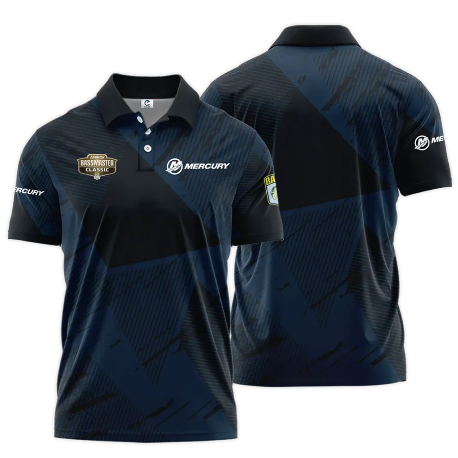 Short Polo Fishing Tournaments Sport Classic Polo Shirt Mercury Bassmaster Tournament Polo Shirt