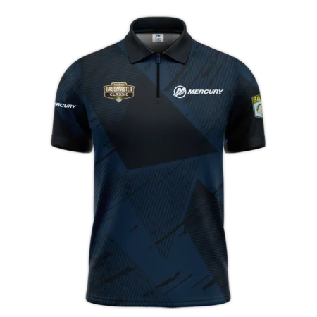 Zipper Polo Fishing Tournaments Sport Classic Polo Shirt Mercury Bassmaster Tournament Polo Shirt