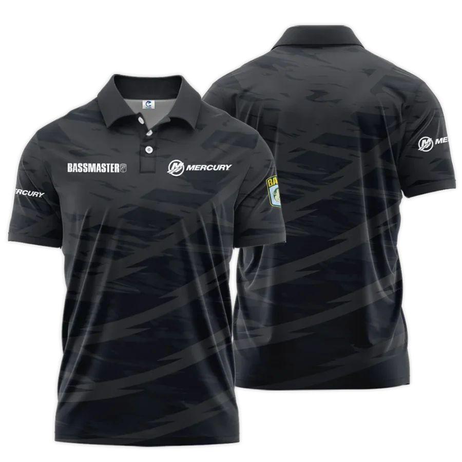 Short Polo Fishing Tournaments Sport Classic Polo Shirt Mercury Bassmaster Tournament Polo Shirt