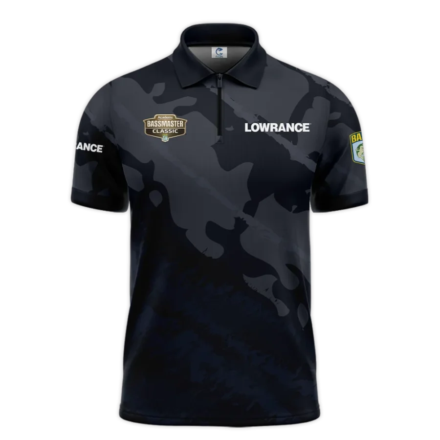 Zipper Polo Fishing Tournaments Sport Classic Polo Shirt Lowrance Bassmaster Tournament Polo Shirt