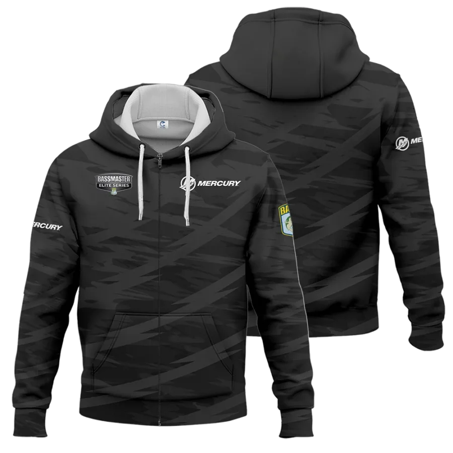 Zipper Hoodie Fishing Tournaments Sport Classic Hoodie Mercury Bassmaster Elite Tournament Hoodie