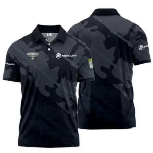 Zipper Polo Fishing Tournaments Sport Classic Polo Shirt Mercury Bassmaster Elite Tournament Polo Shirt