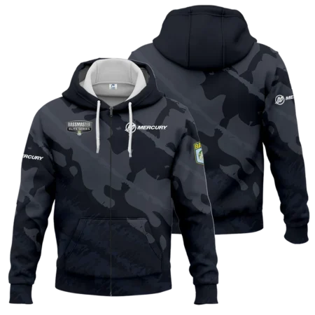 Zipper Hoodie Fishing Tournaments Sport Classic Hoodie Mercury Bassmaster Elite Tournament Hoodie