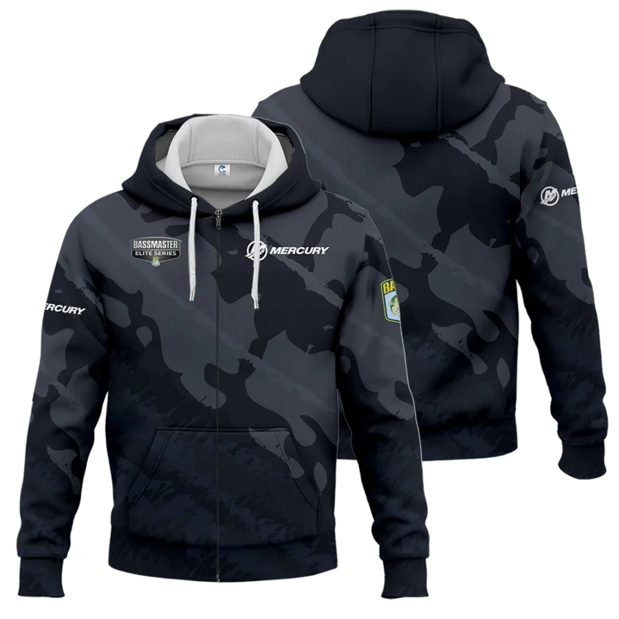 Zipper Hoodie Fishing Tournaments Sport Classic Hoodie Mercury Bassmaster Elite Tournament Hoodie