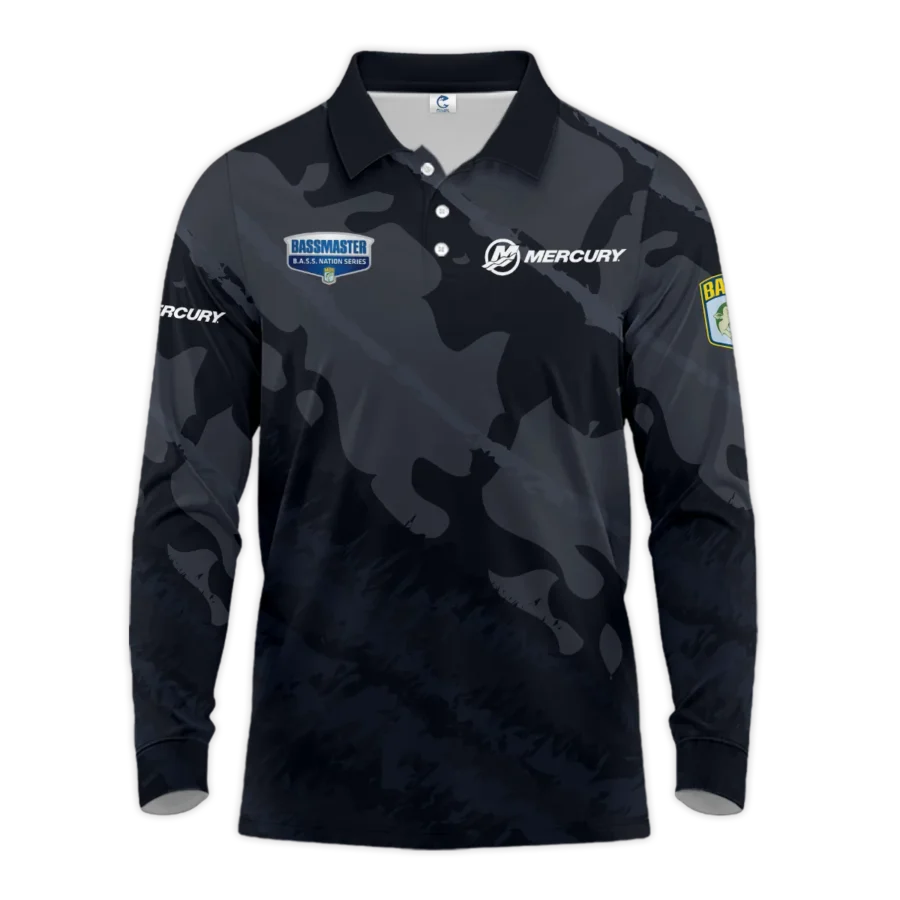 Long Polo Fishing Tournaments Sport Classic Polo Shirt Mercury B.A.S.S. Nation Tournament Polo Shirt