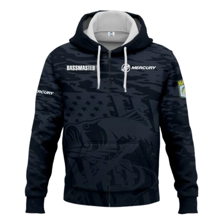 Zipper Hoodie Fishing Tournaments Sport Classic Hoodie Mercury Bassmasters Tournament Hoodie