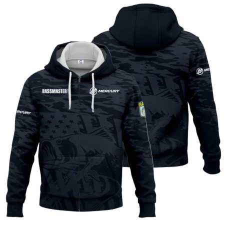 Zipper Hoodie Fishing Tournaments Sport Classic Hoodie Mercury Bassmasters Tournament Hoodie