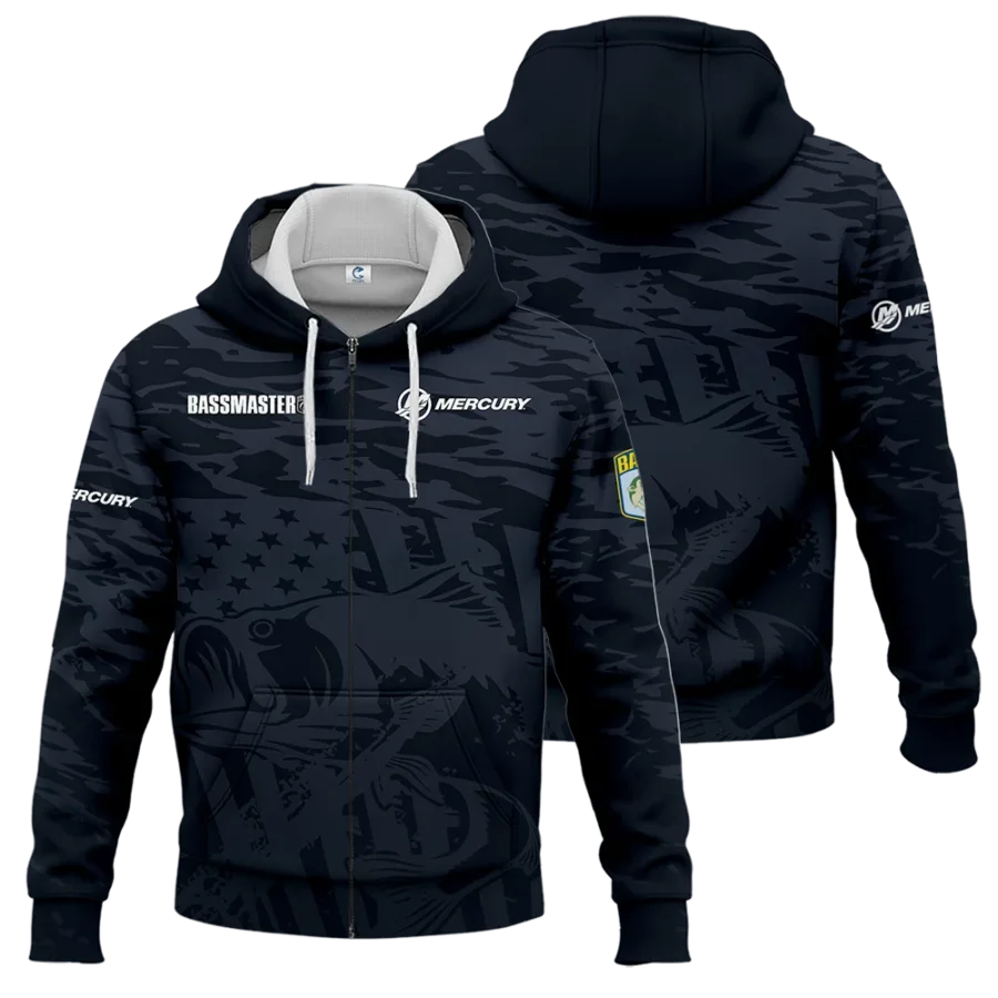 Zipper Hoodie Fishing Tournaments Sport Classic Hoodie Mercury Bassmasters Tournament Hoodie