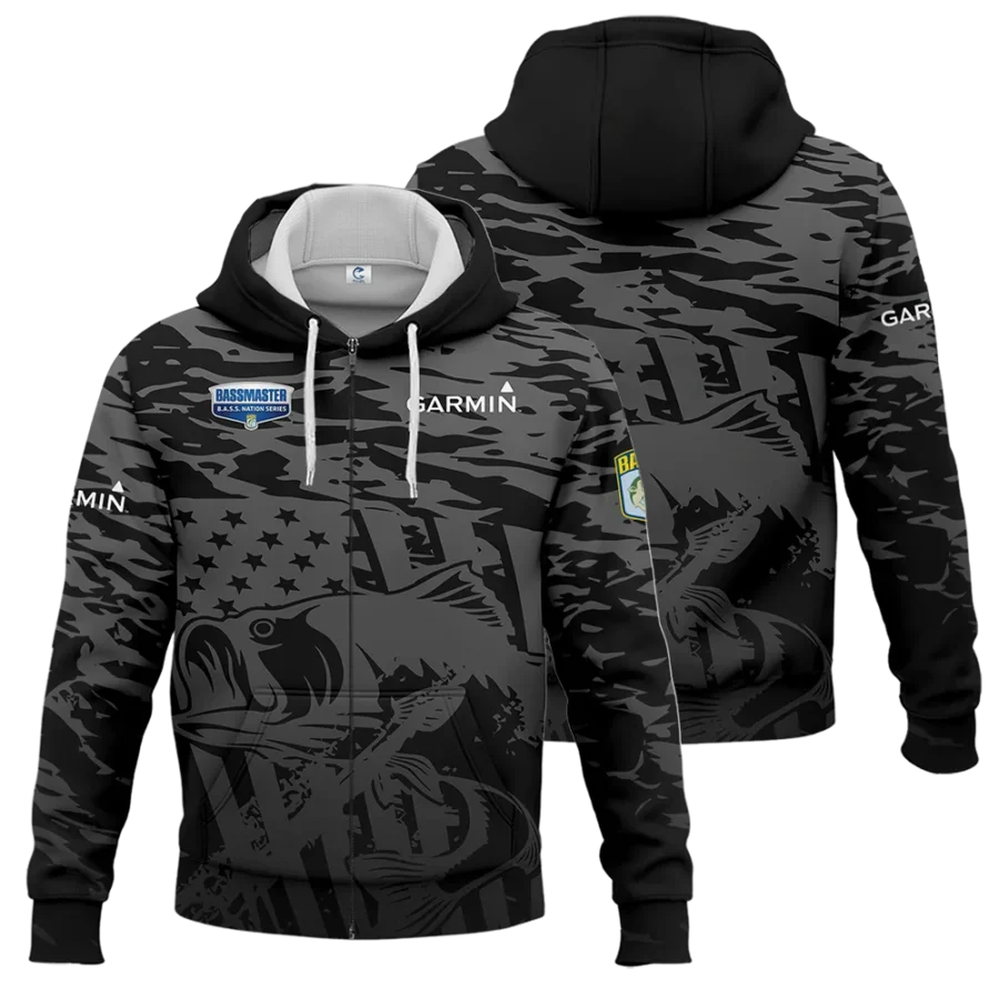 Zipper Hoodie Fishing Tournaments Sport Classic Hoodie Garmin B.A.S.S. Nation Tournament Hoodie