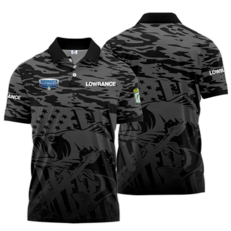 Short Polo Fishing Tournaments Sport Classic Polo Shirt Lowrance B.A.S.S. Nation Tournament Polo Shirt