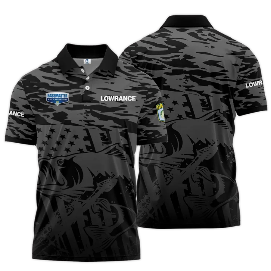 Short Polo Fishing Tournaments Sport Classic Polo Shirt Lowrance B.A.S.S. Nation Tournament Polo Shirt